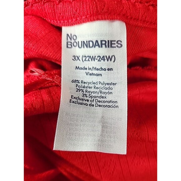 NOBO Red Lightweight Soft Pointelle Knit Sleep Romper Plus Size 2X - Picture 2 of 9